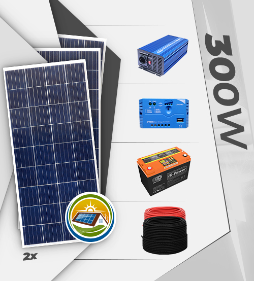 Solar Paket 400W - Lamba, TV, Uydu, Mini Buzdolabı ve Şarj